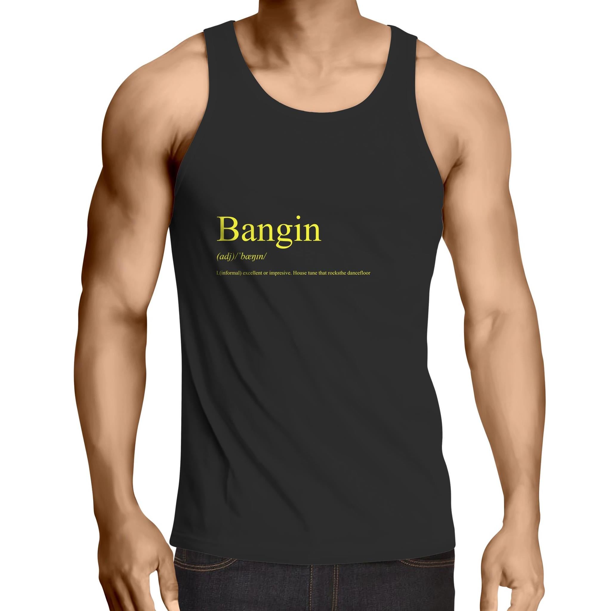 Jackin Canary Yellow Lowdown - Mens Singlet Top