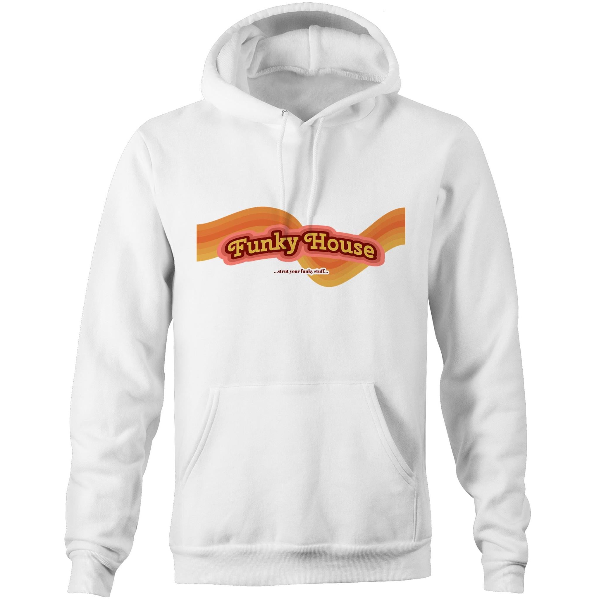 Funky House Retro - Pocket Hoodie Sweatshirt