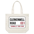 Clerkenwell Road EC1 - Shoulder Canvas Tote Bag