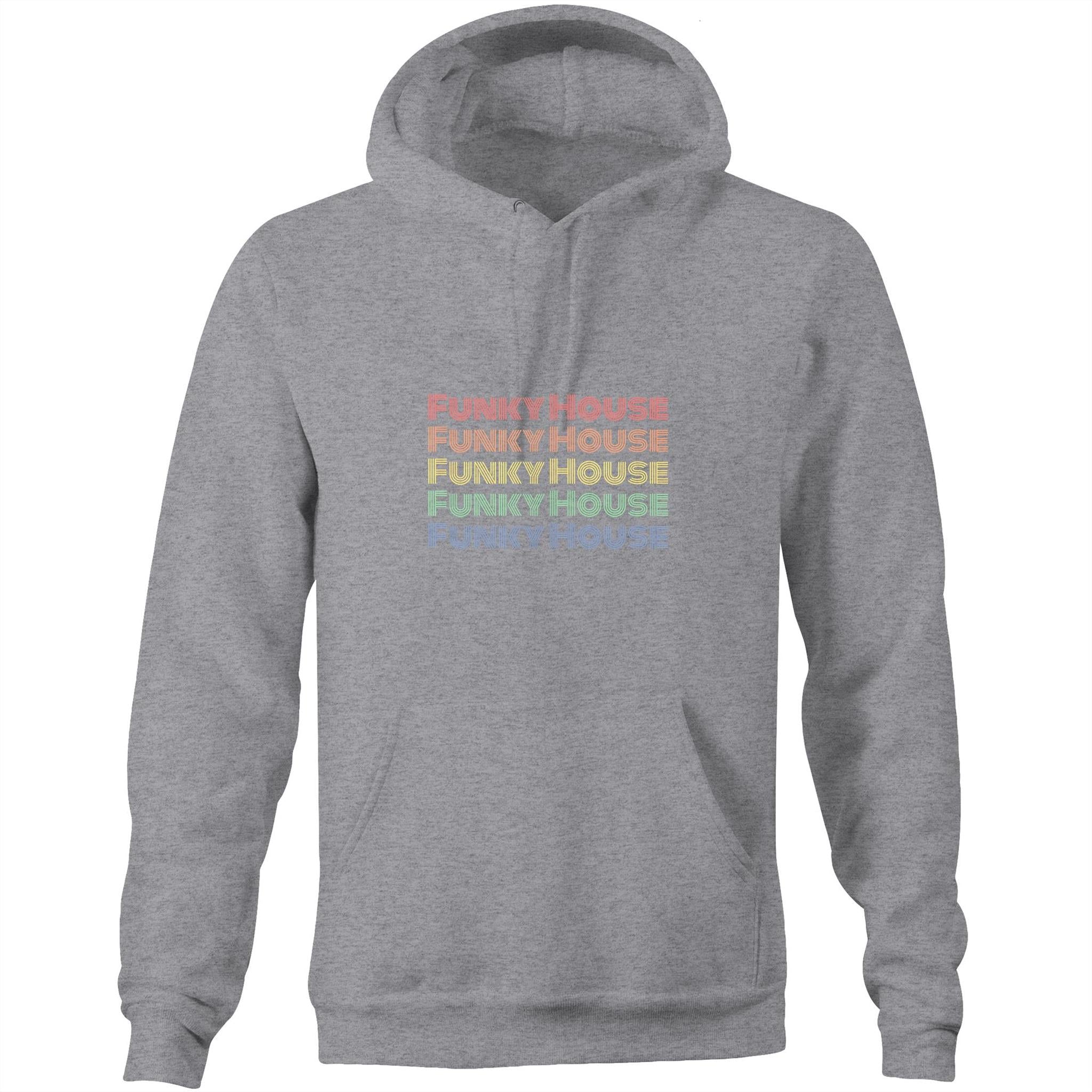 Funky House Repeat - Pocket Hoodie Sweatshirt