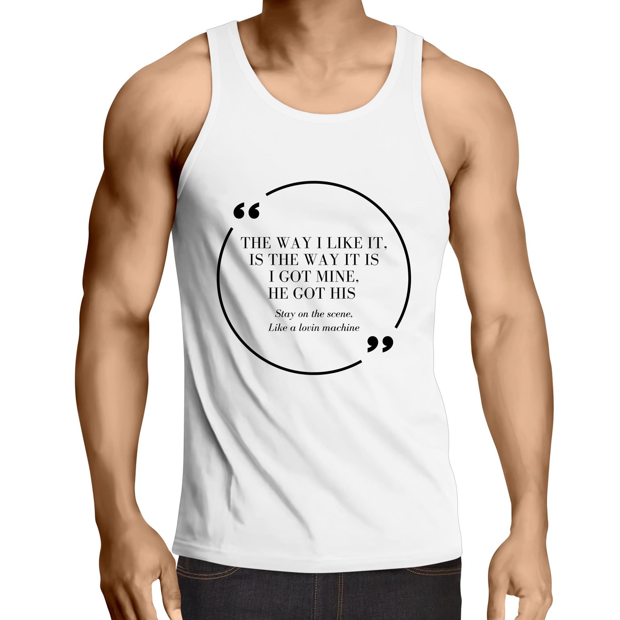 Sex Machine - Mens Singlet Top