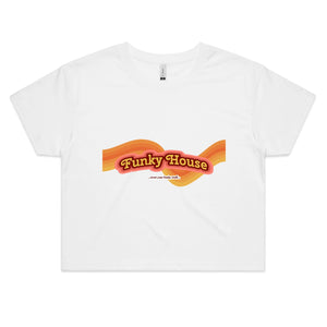 Funky House Retro - Women's Crop Tee