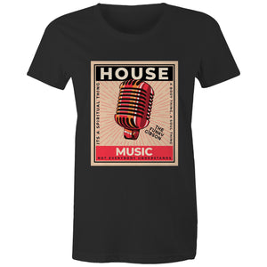 House Mike- Womens Crew T-Shirt