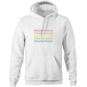 House Music Repeat - Pocket Hoodie Sweatshirt