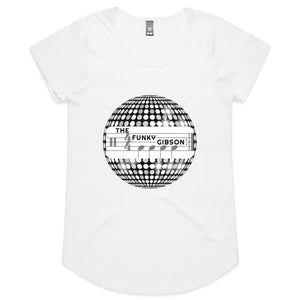 T.F.G. Discoball - Womens Scoop Neck T-Shirt