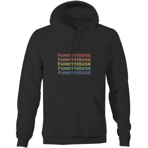 Funky House Repeat - Pocket Hoodie Sweatshirt