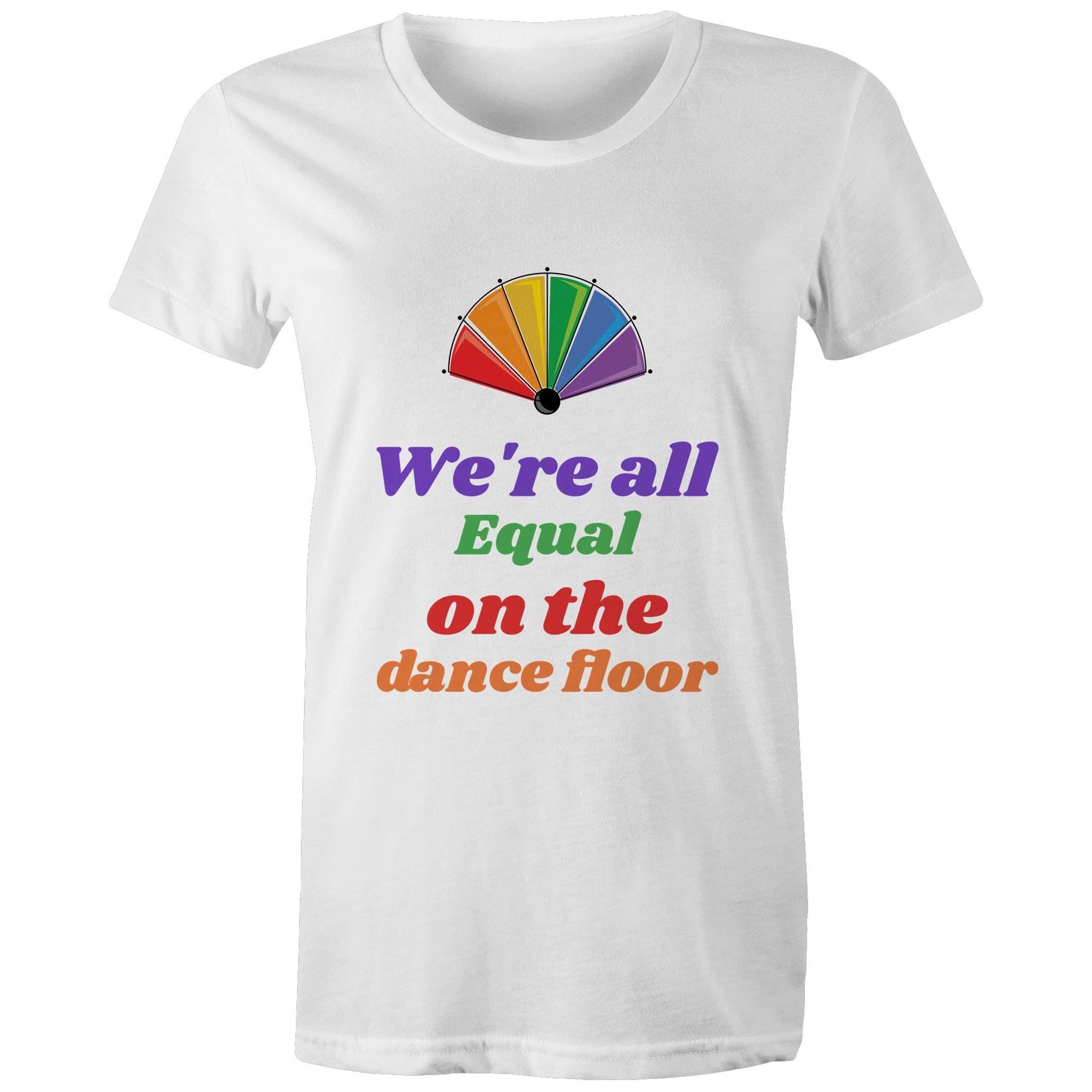 We are all Equal Fan - Womens Crew T-Shirt