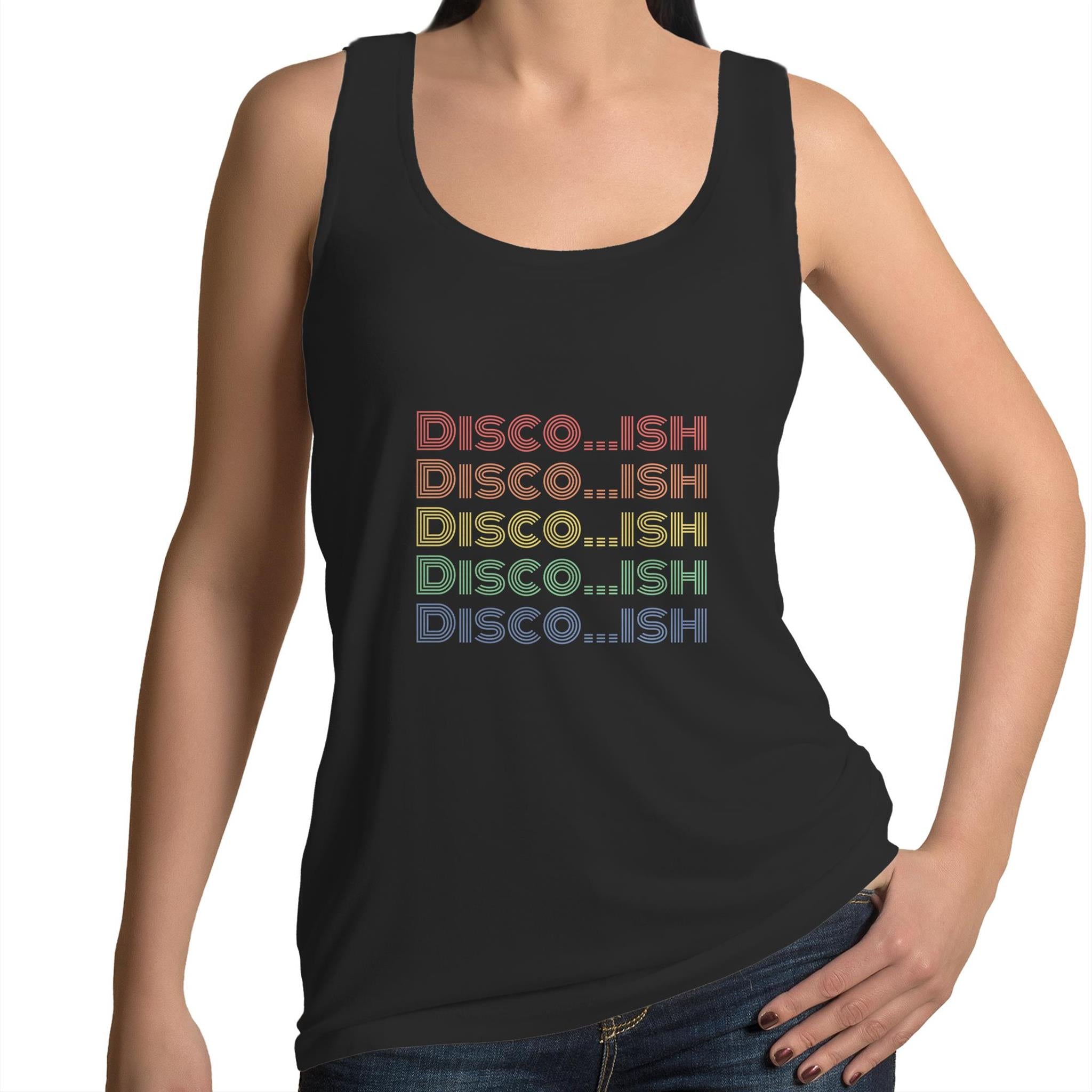 Disco...ish Repeat - Womens Singlet