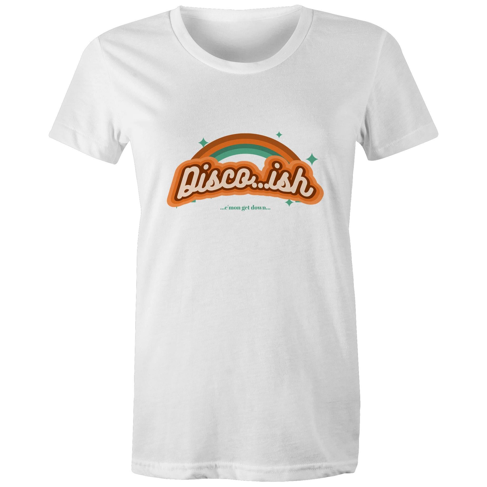 Disco...ish Retro - Womens Crew T-Shirt