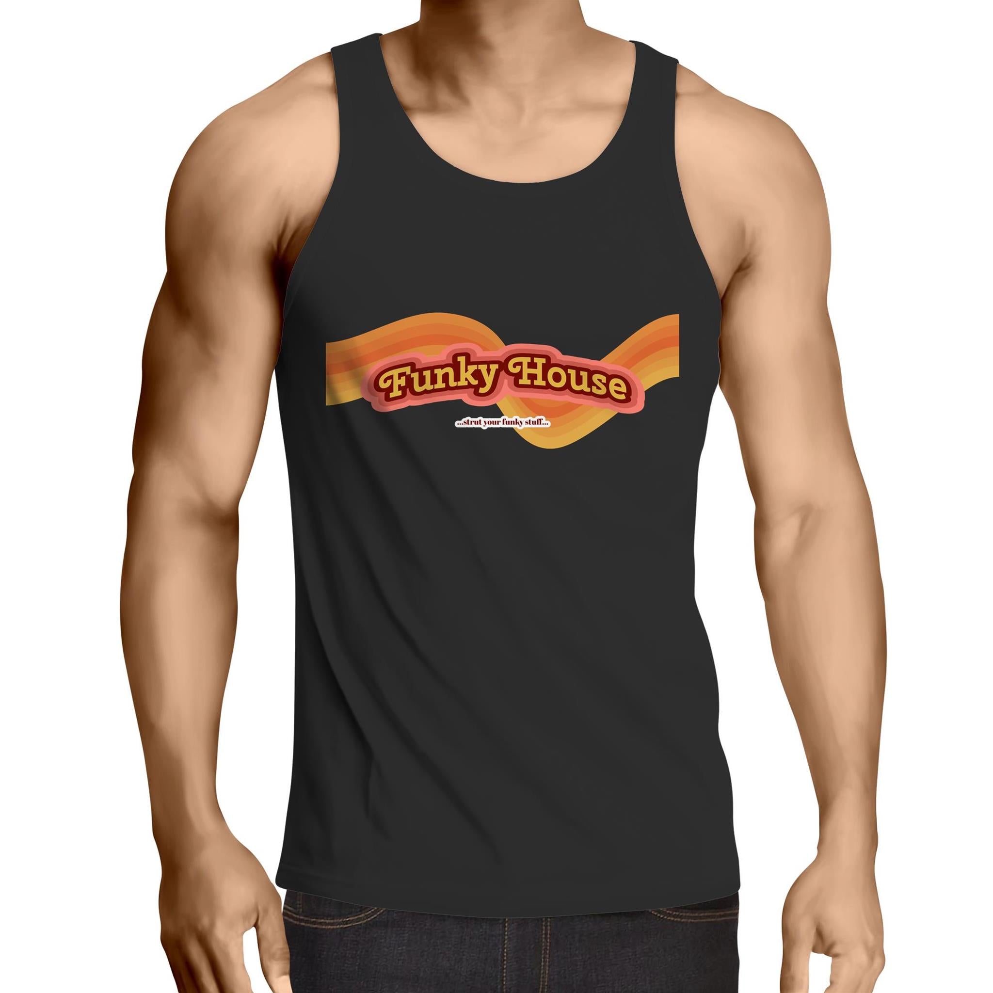 Funky House Retro - Mens Singlet Top