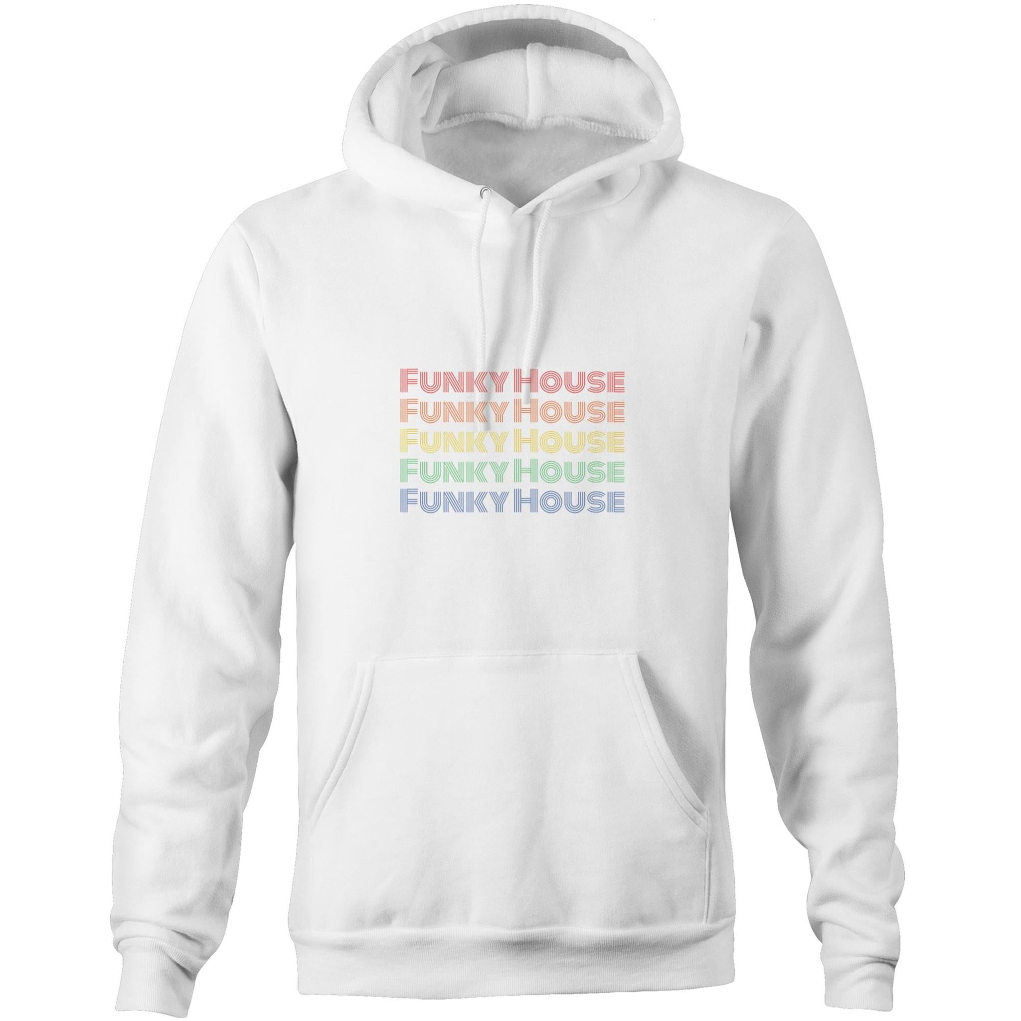 Funky House Repeat - Pocket Hoodie Sweatshirt