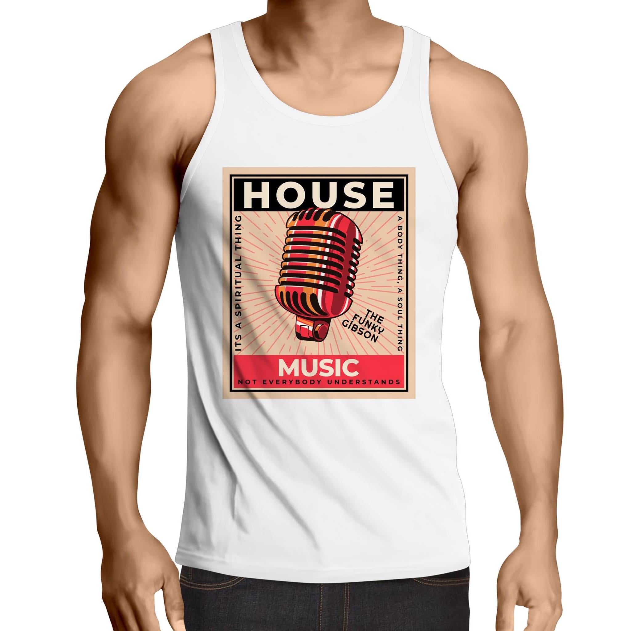 House Mike - Mens Singlet Top