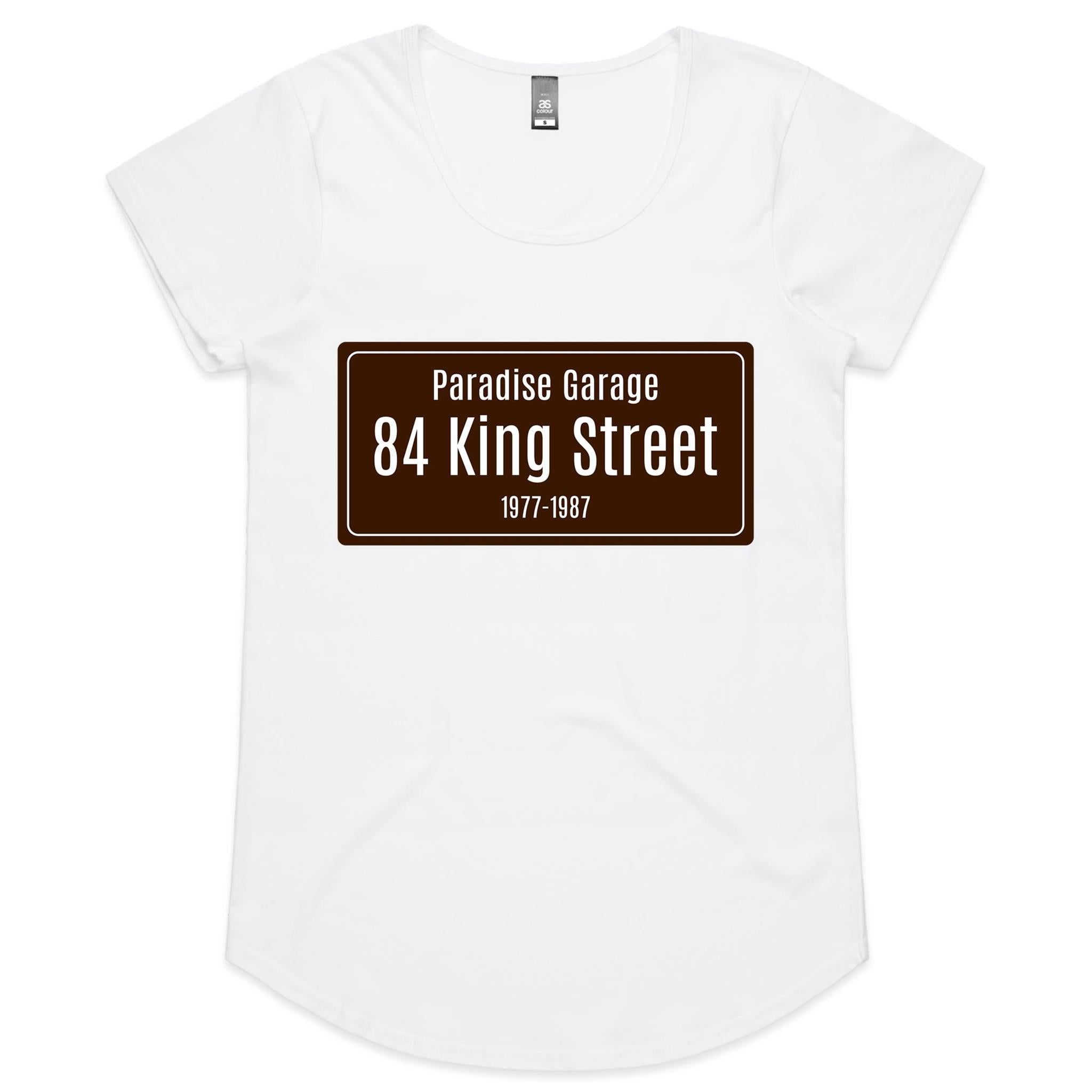 STREETS Paradise Garage - Womens Scoop Neck T-Shirt