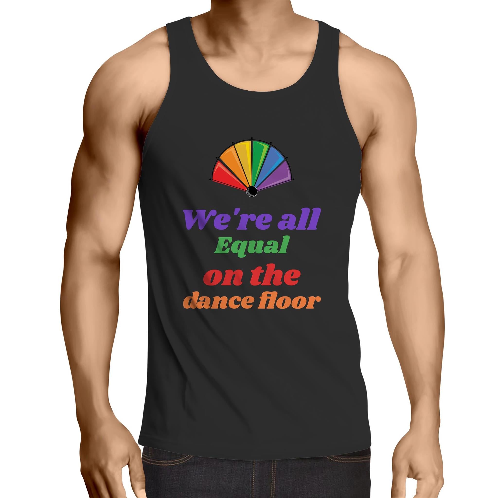 We are all Equal Fan - Mens Singlet Top