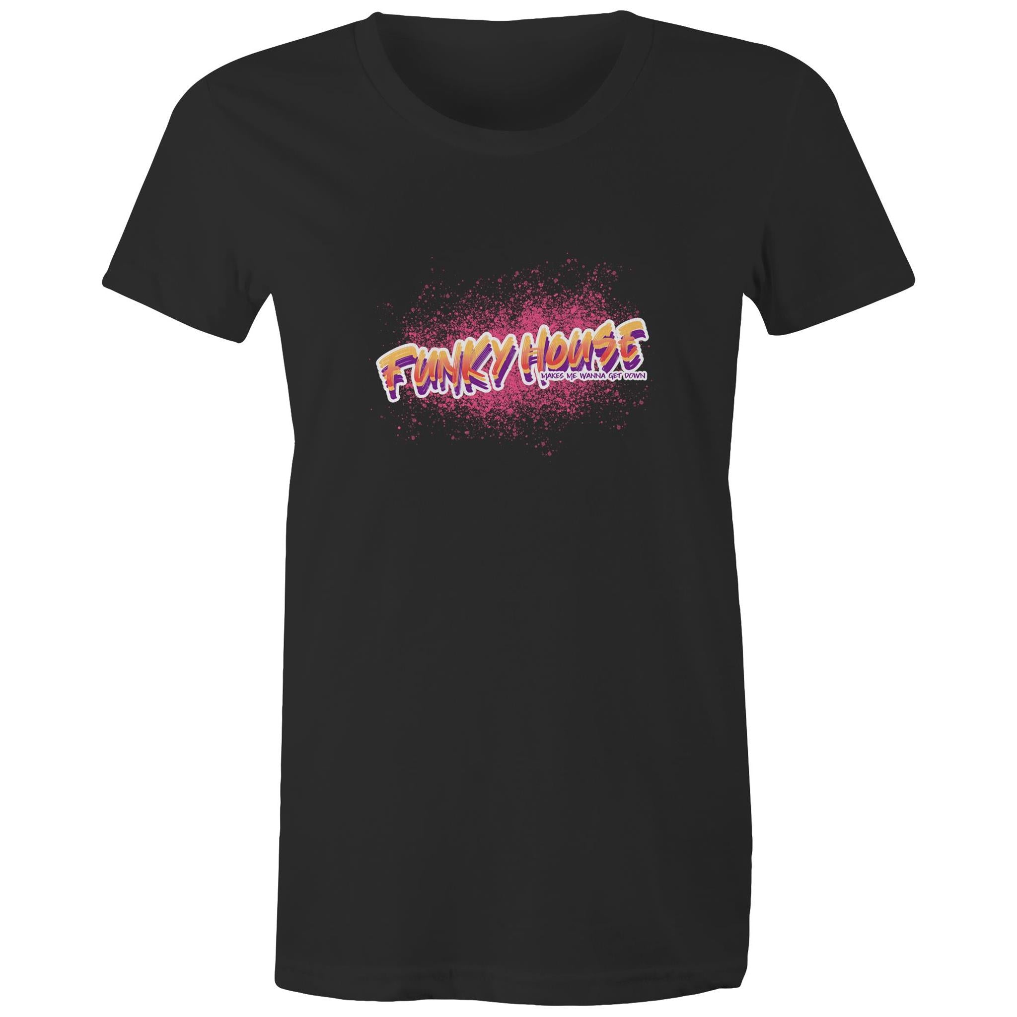 Funky House - Makes me wanna dance - Womens Crew T-Shirt