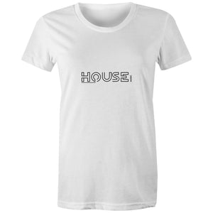 house Logo - Womens Crew T-Shirt