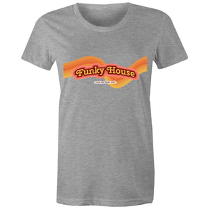 Funky House Retro - Womens Crew T-Shirt