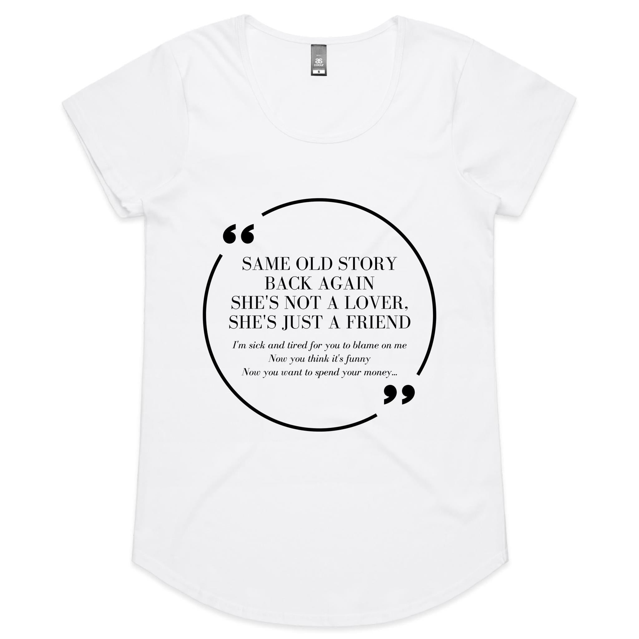 Wish I Didn't Miss You - Womens Scoop Neck T-Shirt