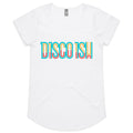 Disco ish Letters - Womens Scoop Neck T-Shirt