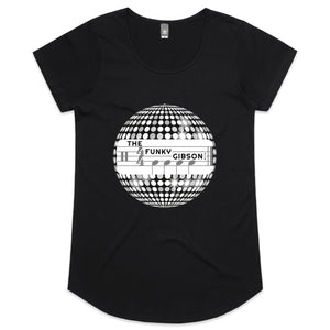 T.F.G. Discoball - Womens Scoop Neck T-Shirt