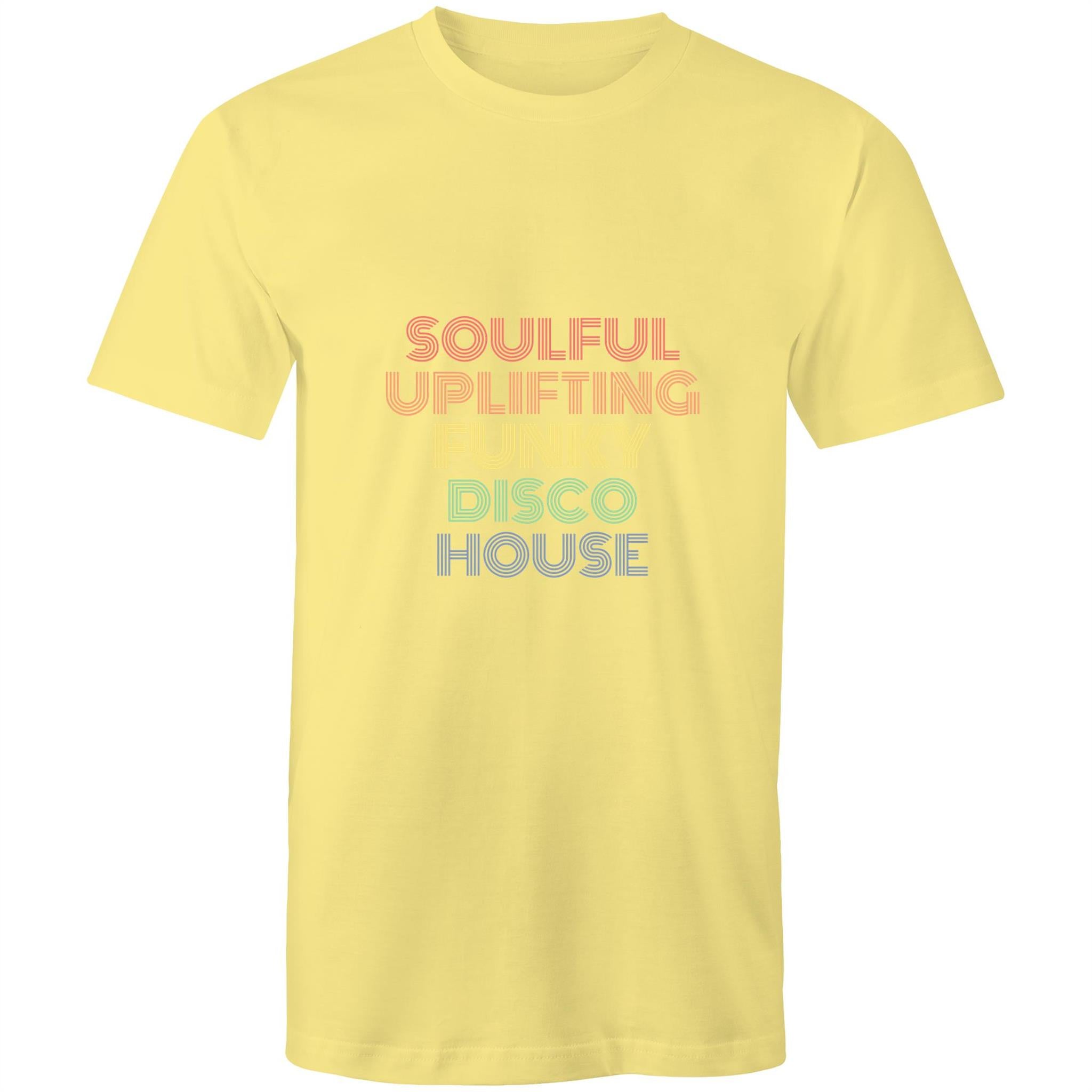 Soulful, Uplifting, Funky Disco, House - Mens T-Shirt