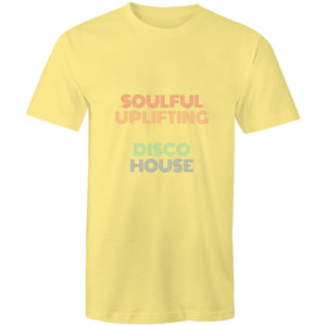 Soulful, Uplifting, Funky Disco, House - Mens T-Shirt