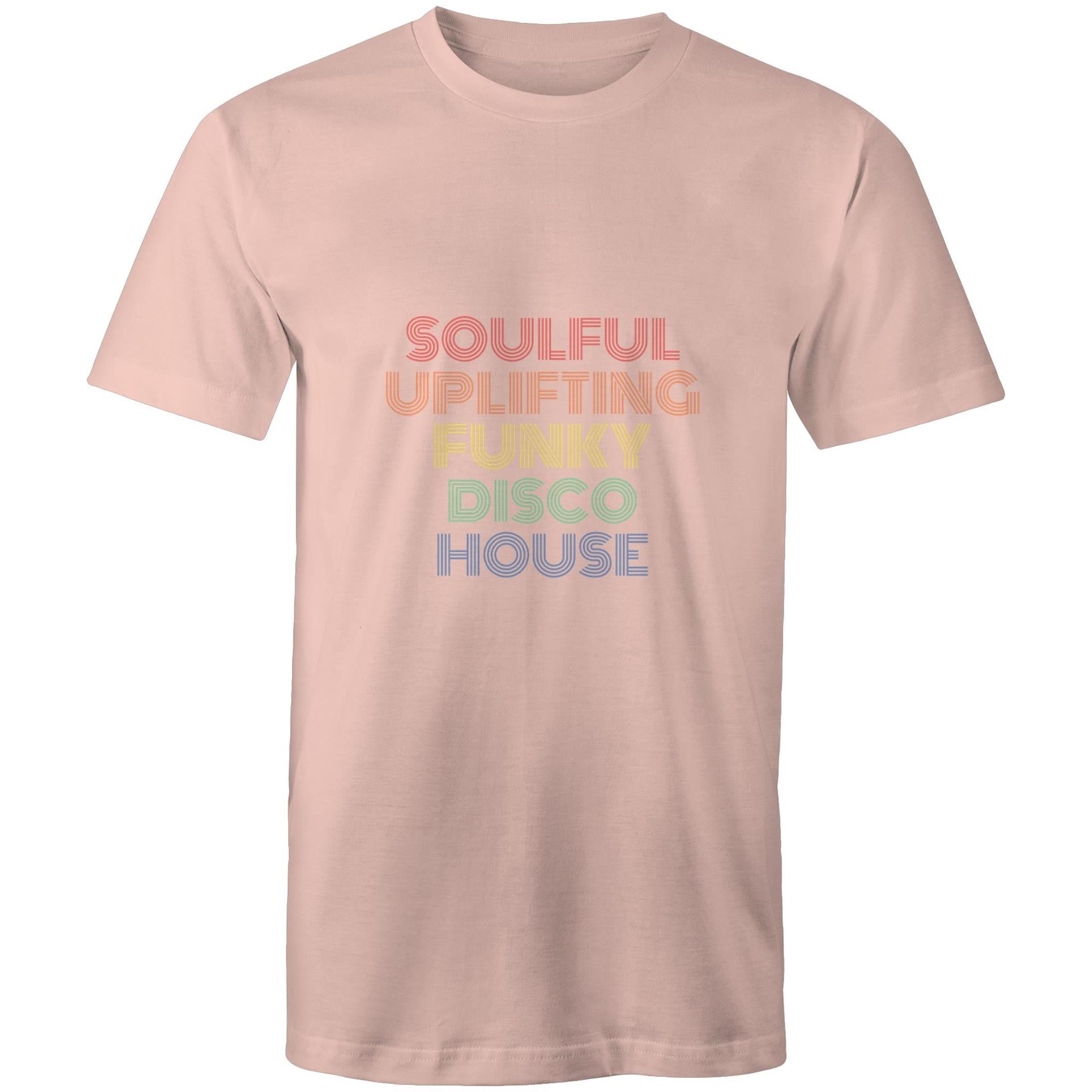 Soulful, Uplifting, Funky Disco, House - Mens T-Shirt