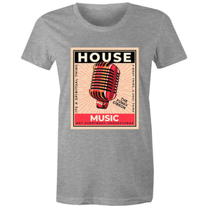 House Mike- Womens Crew T-Shirt