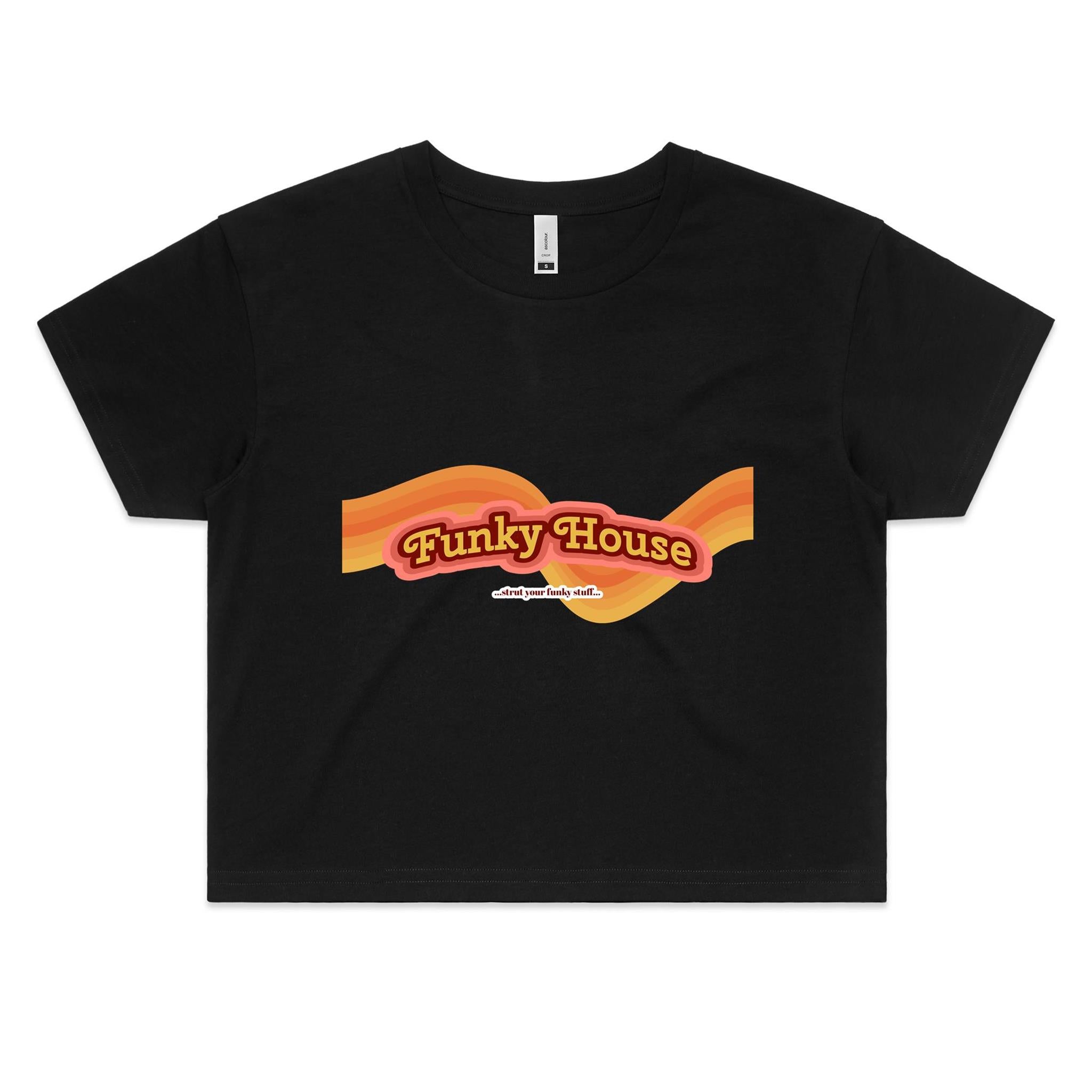 Funky House Retro - Women's Crop Tee