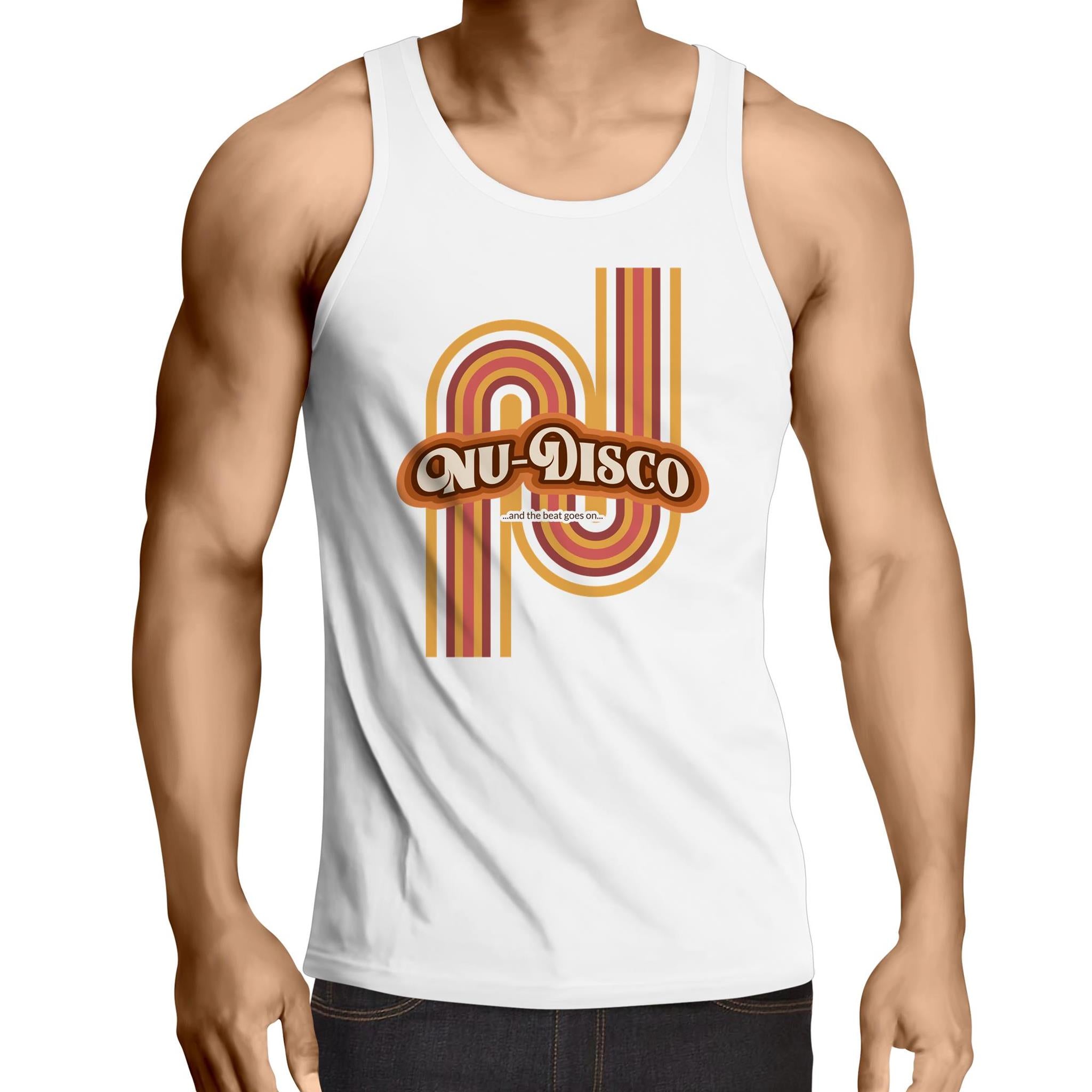 Funky Disco Retro - Mens Singlet Top