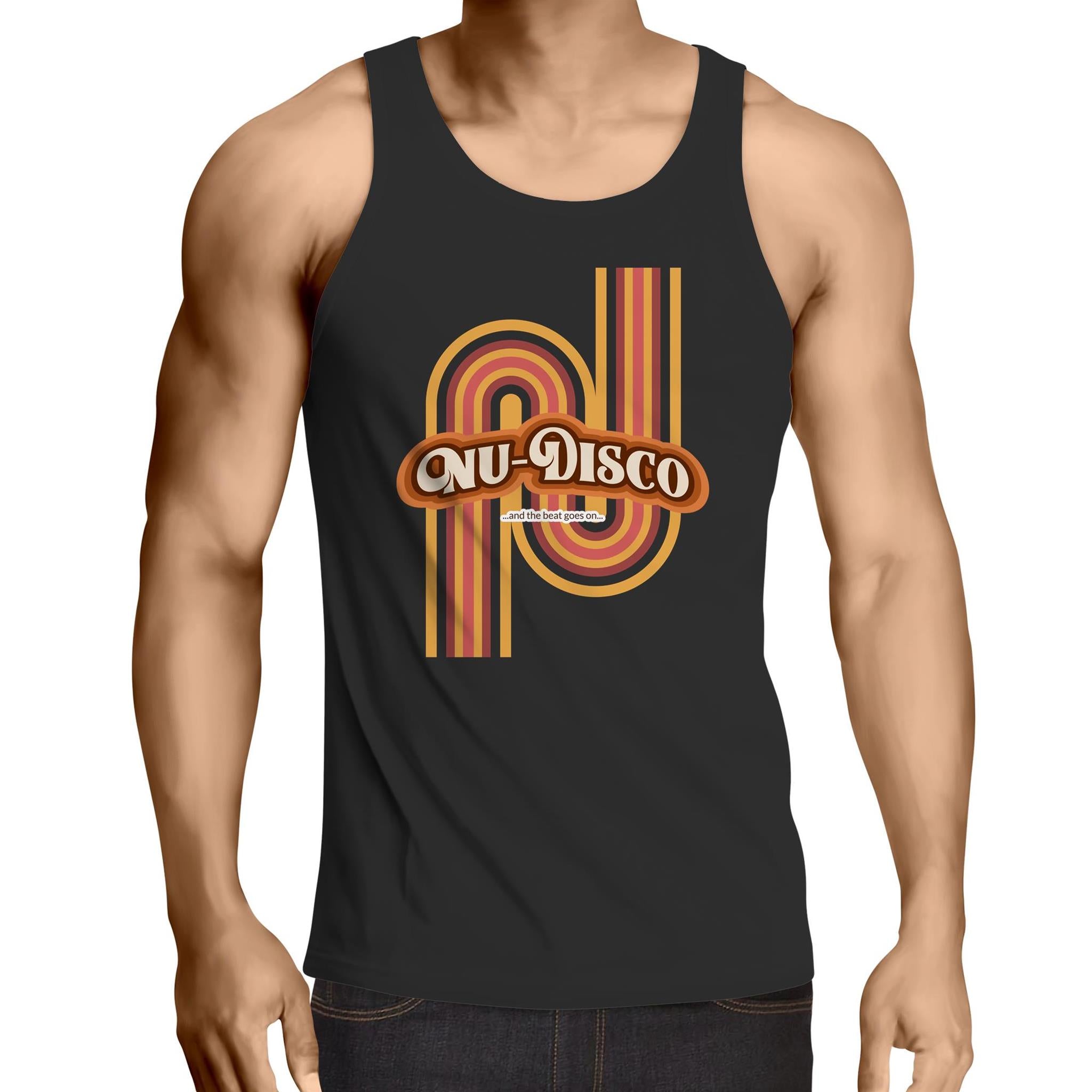 Funky Disco Retro - Mens Singlet Top