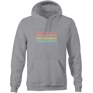 House Music Repeat - Pocket Hoodie Sweatshirt